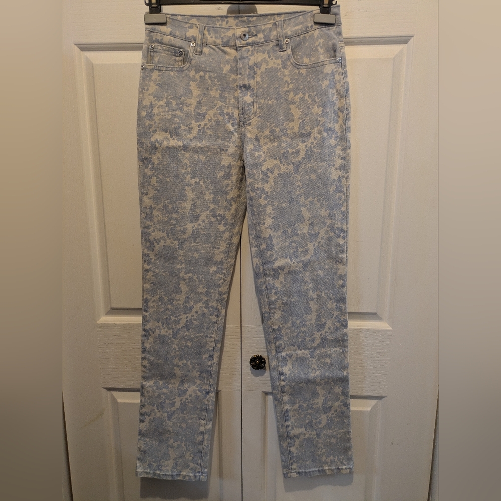 DG2 by Diane Gilman Classic Stretch Printed Skinny Jean Size 4 EUC